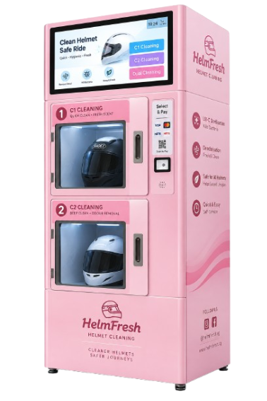 Automated Helmet Cleaning Machine
